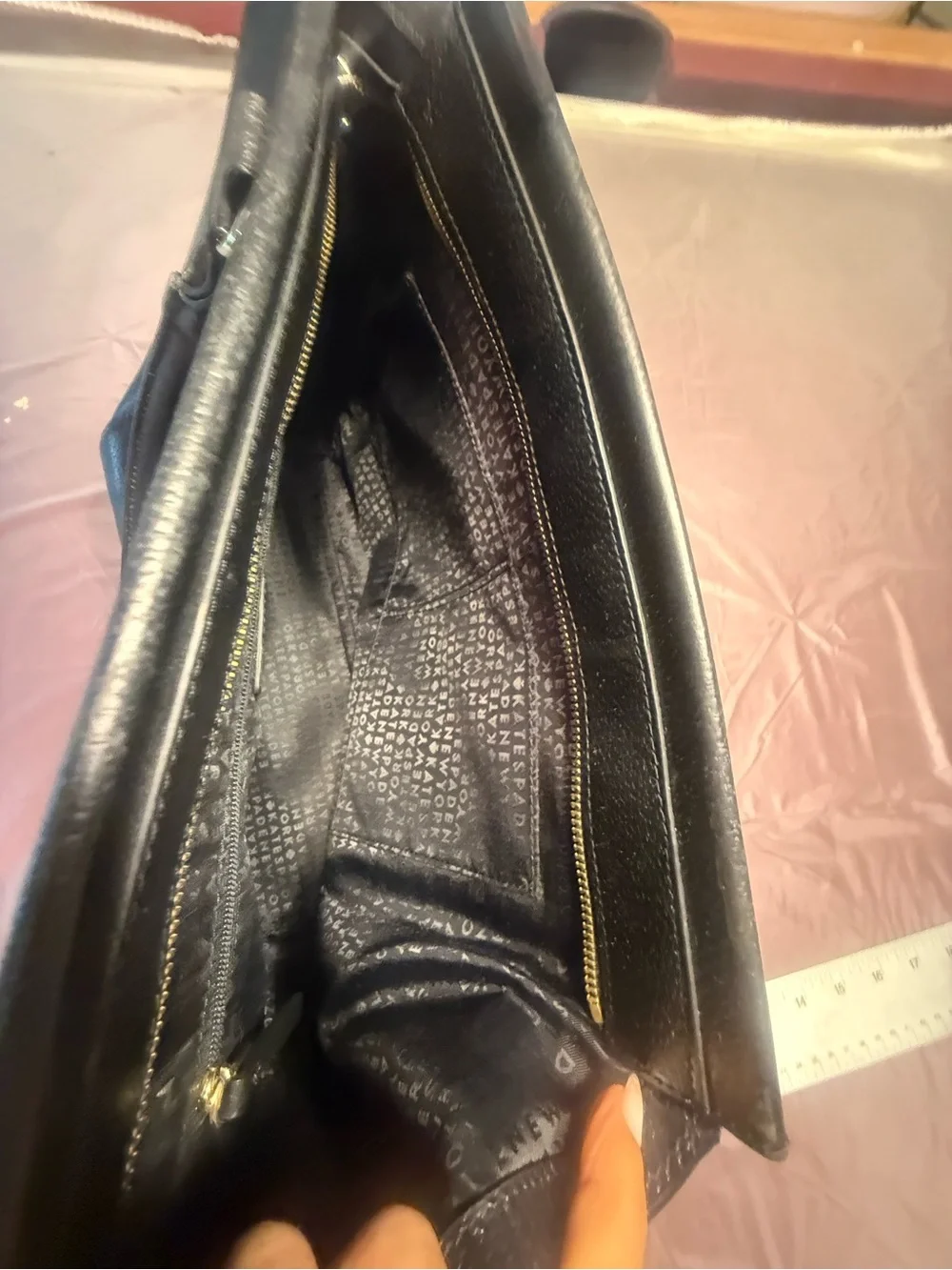 Kate Spade Wellesley Camryn Black Pebbled Leather Large Zip Top Tote Bag